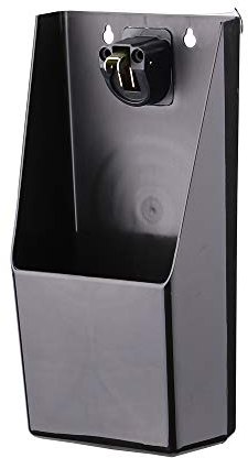 Bar Lux rechteckiger schwarzer Kronkorken-Fänger – mit Flaschenöffner – 21 x 14 x 7,6 cm – Box mit 10 Stück