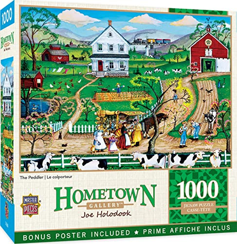 Masterpieces Puzzle mit 1000 Teilen für Erwachsene, Familie oder Jugendliche – The Peddler – 48,9 x 68,9 cm