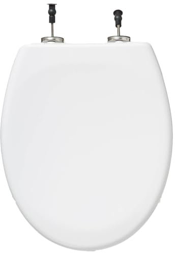 Five - Abattant WC Blanc en Thermodur et INOX