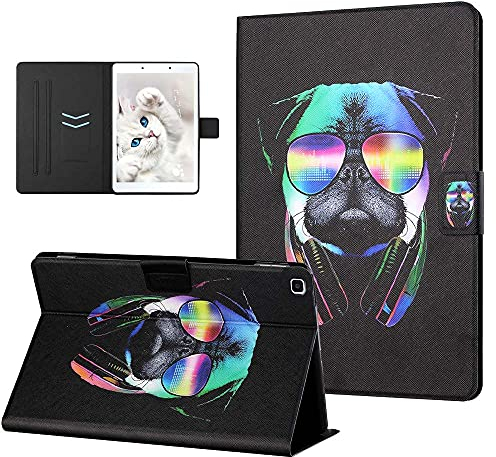 CASAFUNY Funda para Samsung Galaxy Tab A 8.0 2019 (SM-T290 / SM-T295 / SM-T297), TPU Protectora Carcasa Cover con Función de Soporte para Samsung Galaxy Tab A 2019 8.0 Pulgadas, Perro
