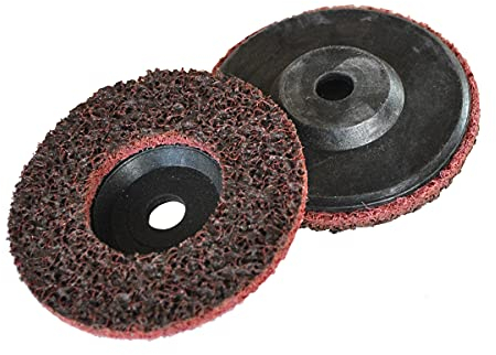 2 Stück Polierscheibe ø: 75 mm, Typ: Mittel, Aufnahme: 10 mm - passendes Zubehör für viele Akku Winkelschleifer und Druckluft-Geräte