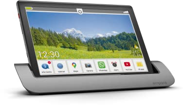 emporiaTABLET | Tableta Senior 4G Volte | Tableta-PC con Tarjeta SIM | Pantalla de 10,1 Pulgadas | Android 11 | Cámara de 13 MP | Negro