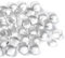 Meschett 50 pièces Mini gemmes en Verre, Perles de marbre à Fond Plat en Pierres de Mancala claires pour Le Remplissage de Vase d'artisanat d'art décoratif à la Maison (1,3cm~1,8cm)