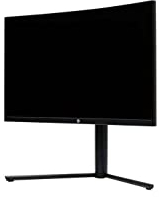 Millenium 24 Zoll Gaming Monitor mit 1ms Reaktionszeit, Curved Monitor FHD mit 1920x1080 Pixel Auflösung, 165hz PC Monitor höhenverstellbar, PC Bildschirm mit Display Port (1x), HDMI1.4 (2X), schwarz