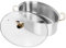 Olla de vapor de acero inoxidable 304 para cocinar, olla ovalada de gran capacidad para sopa de pescado hirviendo con plato para cocina y restaurante