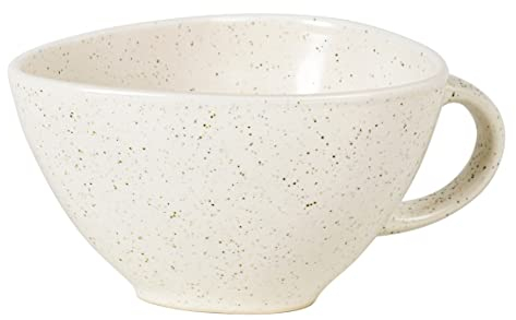 Broste Copenhagen Nordic Vanilla Sauciere aus Steingut, spülmaschinenfest, mikrowellengeeignet, Maße: 14,5 x 12,5 x 7,8 cm, 14533443, Creme