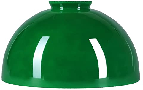 H4L Abat-jour rond en verre - Diamètre : 180 mm - Verre de rechange beige, vert, blanc - H-103/58 mm - E27 - Vert