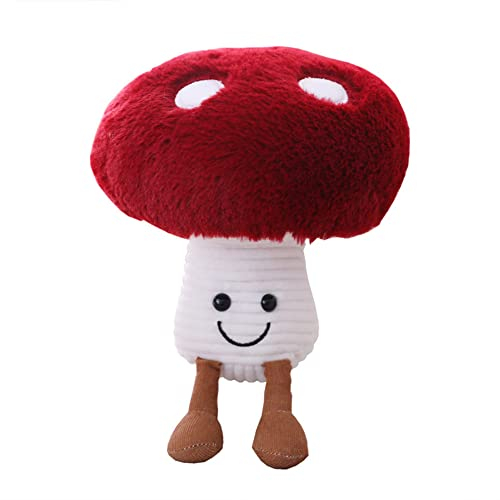 NatureMan Niedliches Pilzkissen für Betten und Sofas, Plüschtiere, lustiges Spielzeug und Heimdekoration (25,9 cm)