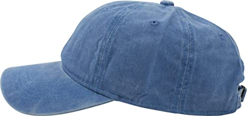 fashionchimp Baseballcap im Vintage Used-Look aus 100% Baumwolle, Unisex Jeans Denim Cap (Jeansblau)