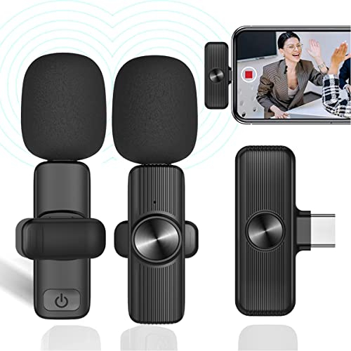 Microphone cravate sans fil Plug-Play pour enregistrement vidéo USB-C sur téléphone Android, entretien, vlog, synchronisation automatique et réduction du bruit