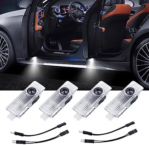 NEOVSUNY 4 Stück Autotür Licht Projektor Türbeleuchtung für 1 2 3 4 5 6 7 M X1 X2 X3 X4 X5 X6 X7, Auto Eingang Beleuchtung, Türprojektoren Einstiegsbeleuchtung Unterbodenbeleuchtung Auto Zubehör
