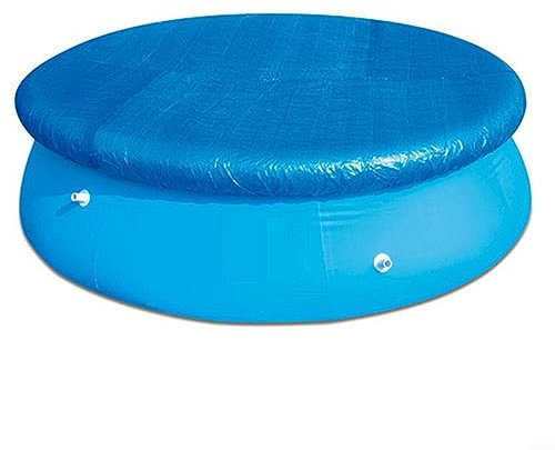 DAZZLEEX Cubierta de piscina de polietileno, antipolvo y resistente al viento, evita las hojas para piscinas (244 cm)
