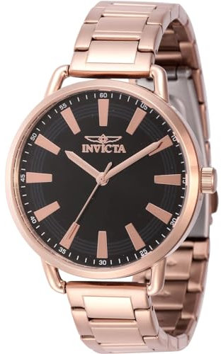 Invicta Damen Analog Quarz Uhr mit Edelstahl Armband 46335