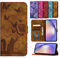 TEDTIKJT Funda Xiaomi Redmi Note 10/Redmi Note 10S PU Cuero Flip Wallet Ranura para Tarjeta Funda Protectora Magnética para Redmi Note 10/Redmi Note 10S - Marrón