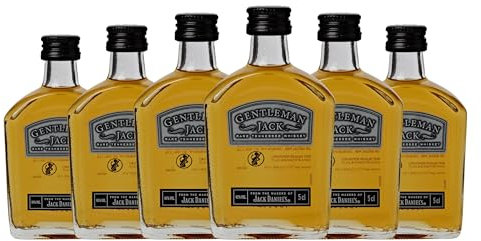 Bourbon Jack Daniel's Gentleman Jack Reserva Botellín Miniatura 5 cl (Caja de 6 Botellín Miniatura de 5 cl)