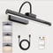 HARPER LIVING Rechargeable Picture Light with Remote, Dimmable and 3 Colour Temps, Battery Operated Wall Light with Timer & Memory, LED Display Lamp for Dartboard Pictures Frame Gallery-Black
