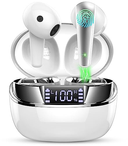 Drsaec Wireless Earbuds, Bluetooth 5.3 Wireless Earphones with Button Control