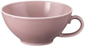 Seltmann Weiden Beat Color Glaze Teetasse, 140 ml, Farbige Tasse in modernem Stil, Porzellan, Altrosa