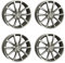 4x AUTEC Felgen Alufelgen ASTANA 8.0x19 ET55 5x108 Titansilber poliert kompatibel mit Ford Mondeo S-MAX Focus Kuga Edge Galaxy C-MAX