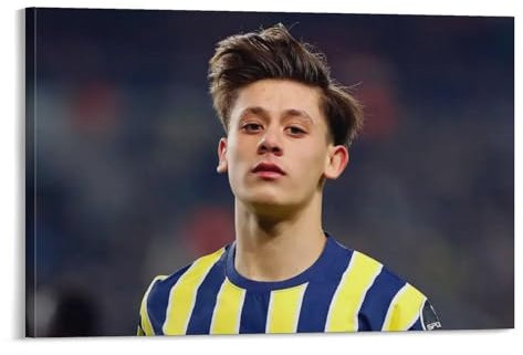 XSQING Arda Güler Fußball-Porträt, Wandkunst, Poster, Drucke, Heimdekoration, Bild, Leinwand, Gemälde, Poster, 60 x 90 cm