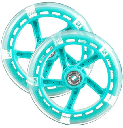 Apollo City Scooter 145mm Ersatzräderset Pro Wheels - ABEC 7 Kugellager, Roller Rad Ersatz-Räder passend für Apollo City-Scooter