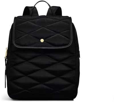 RADLEY London Responsible Haymarket Lane Small Ziptop Backpack for Women, in Black Quilted Recycled Polyester