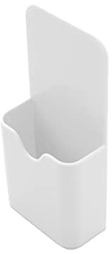 WYLZLKX Plastic Magnetic Pen Holder Pencil Cup Marker Storage Box for Whiteboard Fridge-White