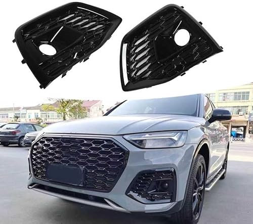 Griglia Fendinebbia Auto per Audi Q5 80A 2021 2022,Anteriore Paraurti Griglia Fendinebbia Copertura,Griglia Fendinebbia Sinistra Destra Accessori