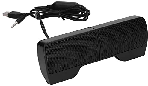 Akozon Mini-Cuter-Lautsprecher Zum Aufstecken, USB-betriebene Stereo-Surround-Sound-Lautsprecher, für Laptops und Monitore
