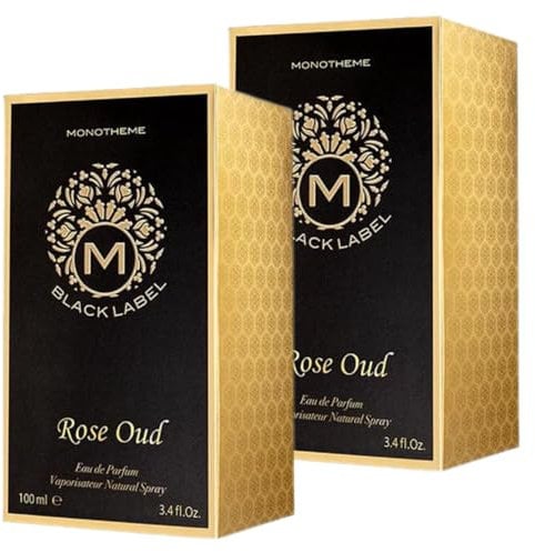 2x Eau De Parfum Black Label ROSE OUD 100ml