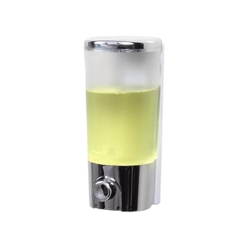 EnxJire Seifenspender Dusche Flüssigseifenspender for das Badezimmer, Shampoo, Duschgel, Flüssigseifenspender zur Wandmontage(Silver Clear)