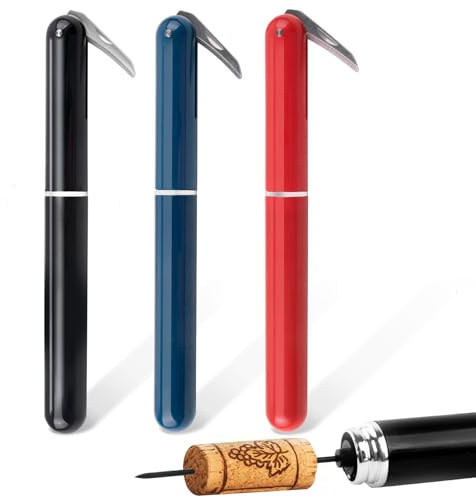 FBBULES Korkenzieher Druckluft, Weinöffner Druckluftkorkenzieher, Tragbar Luftdruck Weinöffner für Weinflaschen, Geschenk für Weinliebhaber, Partys, Hochzeiten, Camping