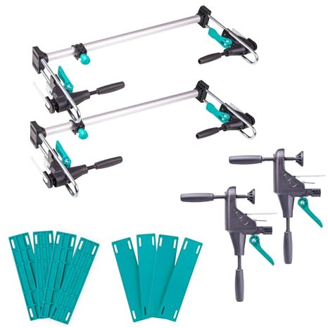 wolfcraft “PRO” Door Frame Assembly Set, 12 Pieces - The Complete Set for Fitting Door Frames - 3679015