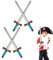 OUDQFCJ 4 Stück Inflatable Schwert, Langes Schwert Kinder, Piratenschwert Spielzeug, Spiel Schwert Aufblasbar Set, 60 cm Kunststoffschwerter für Kindergeburtstag Piratenpartyzubehör (A)