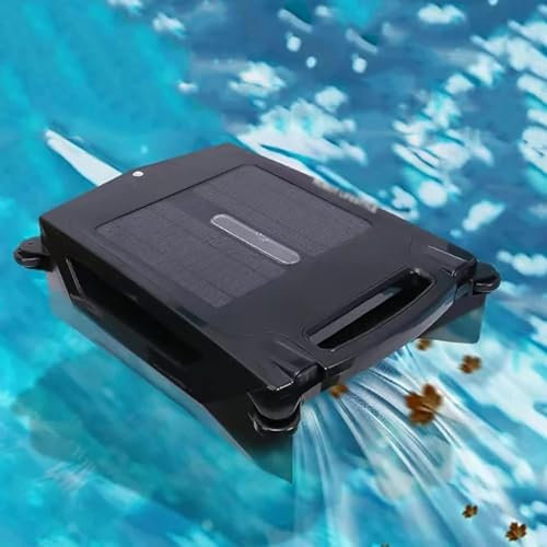 Limpiador de Skimmer Solar RobóTico para Piscinas, Limpiador Solar AutomáTico InaláMbrico con Dos Modos de Carga, Limpieza 24/7 para Todo Tipo de Piscinas y Inteligente