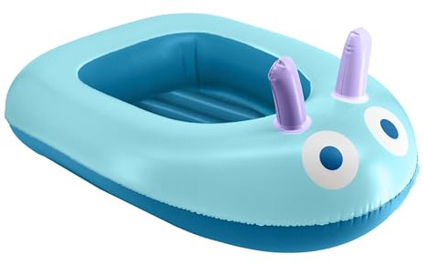 Quut – Aufblasbares Boot Ozean – Wasserspielzeug für Kinder 3–8 Jahre – 90 x 62 cm – Strapazierfähiges & BPA-freies Vinyl – Schadstofffrei & sicher – Für Pool & Strand – Wiederverwendbar & Recycelbar