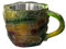 Tazza da caffè con libro dipinto, 325 ml, con libri dipinti in 3D, unica tazza da caffè in resina colorata, regalo da collezione per lettori, bibliotecari, amanti della letteratura (E)