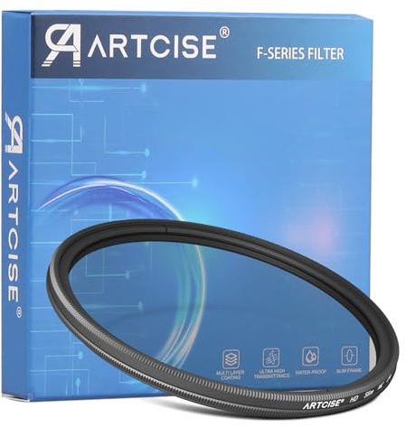 ARTCISE Filtre polarisant circulaire pour objectif 55 mm Cadre intégré CNC ultra-fin pour Canon Nikon Sony DSLR