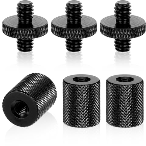6 Stück Stativ Adapter, 1/4 Auf 1/4 Zoll Gewindeadapter Stativschraube Kamera Schrauben Adapters 1/4 Auf 1/4 Zoll Stativ Schraube Adapter Für Kamera Mikrofonstativ Lampenstative