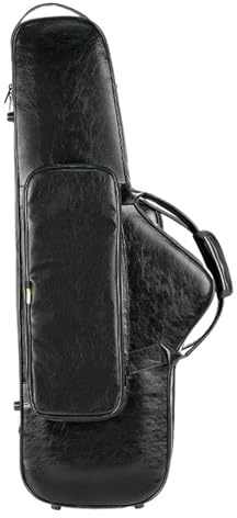 Koffer für Saxophon E-Altsaxophon B-Tenor Reisetasche Rucksack Spezial Leichtgewicht Tragbarer Koffer Gepäck Kosmetik Holzblasinstrument(Alto Black)