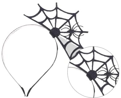 BAZEITFLOW 3 Stück Spinnennetz-haarreif Spinnennetz-haarspange Eleganter Haarreif für Partys Halloween-spinnennetz-stirnband Haaraccessoires für Kostümparty