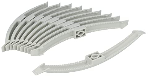 GleitGut Kabelklammer zweiseitig 10 Stück Kabelklemme 220 mm für Wand Decke Sammelhalter steingrau