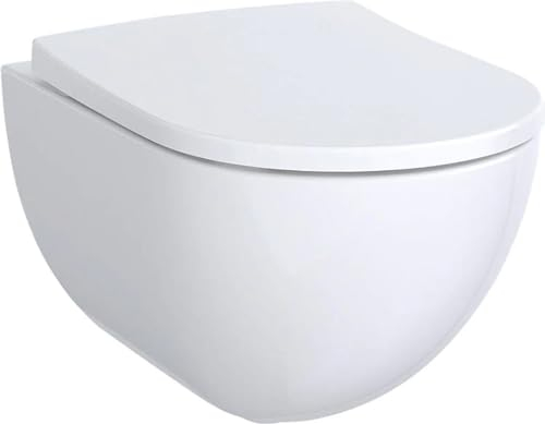 Geberit Acanto WC à Chasse d'eau, 500600, sans Chasse d'eau, 4,5/6L, Suspendu au Mur, Coloris: Blanc, avec KeraTect - 500.600.01.8