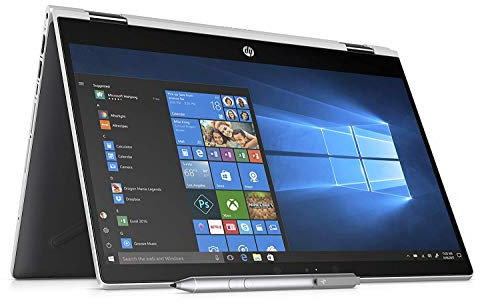 HP - PC Pavilion x360 14-CD0015NL PC convertible, Intel Pentium Gold 4415U, 8 GB de RAM, 128 GB SSD, Audio B&O PLAY, plata natural