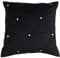 Paoletti New Diamante C/CASE 45X45 Black, Polyester, Schwarz, 45x45cm