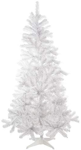 Ciao Árbol de Navidad, Cloruro de polivinilo, Color Blanco, 210 cm