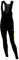Airtracks Herren Winter Thermo Fahrradhose Lang mit Trägern Pro Line Trägerhose BIB Radhose Träger Radlerhose gepolstert - schwarz-neon-weiß - L
