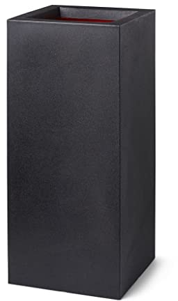 Capi Europe Pflanztrog, Planter Jay, schwarz, Kunststoff, 36 x 36 x 79 cm, 96 l