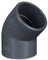 Lasama PVC U Winkel 45 Grad Ø 32mm - 110 mm Verbindungsmuffe Fitting Koi Teich Filter Aquarium (PVC U/Durchmesser mm, 50)