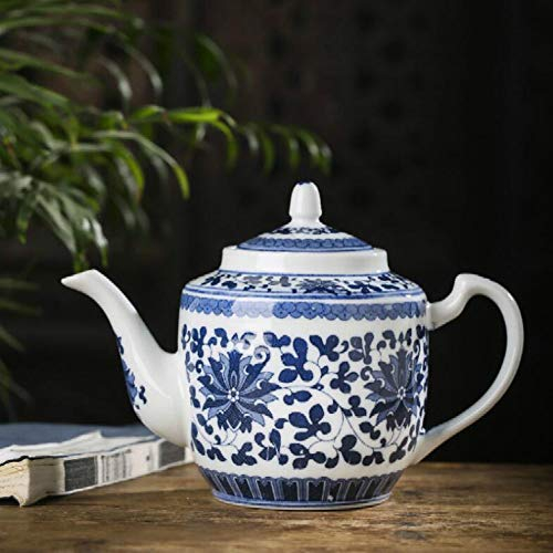 Chinese Jingdezhen Hand Painted Antique High Capacity teapot Blue and White Porcelain Ceramic Tea Pot - NO.33